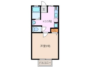 高角駅 徒歩13分 2階の物件間取画像